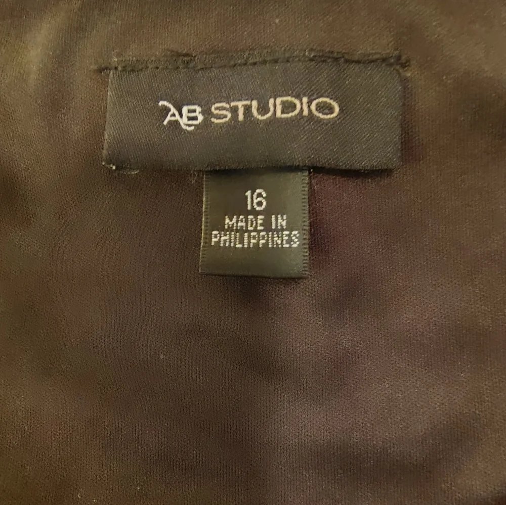 AB Studio Blue and Black Zigzag Mini Dress - Picture 5 of 5